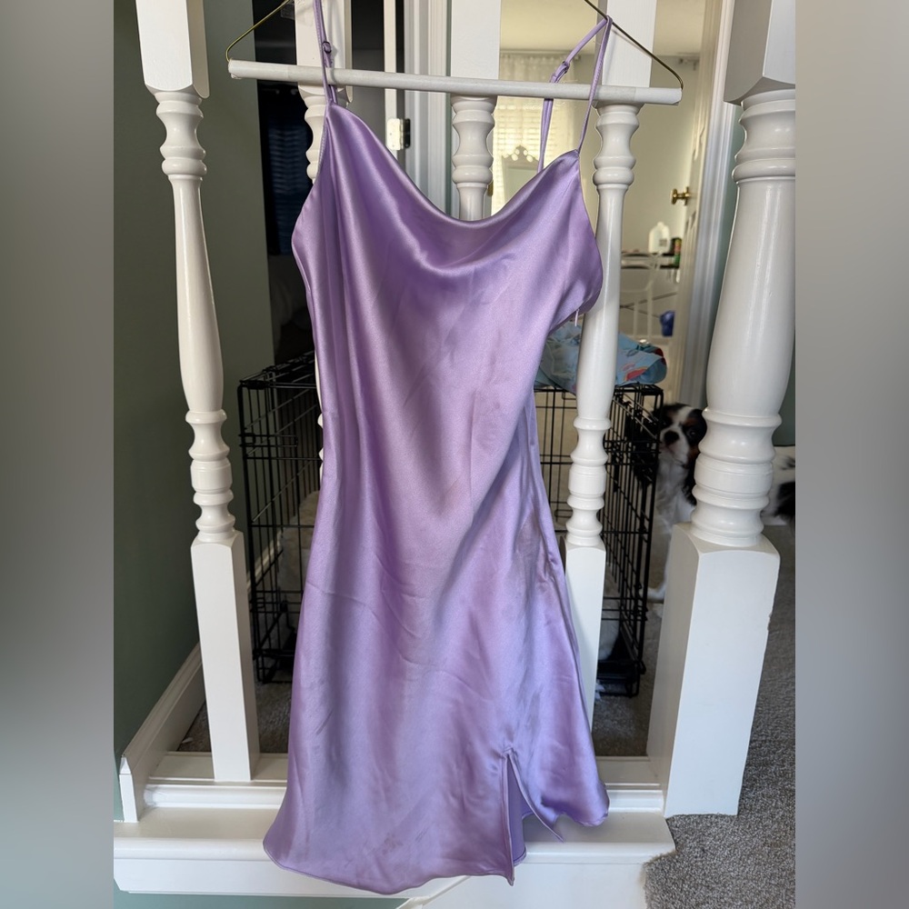Elegant Lavender Slip Dress